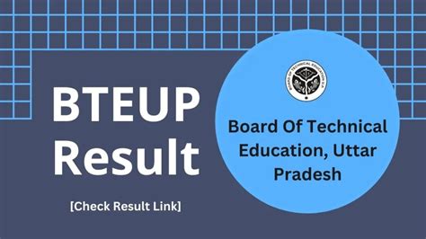 BTEUP Results 2024 UP Polytechnic Diploma Semester Exam .